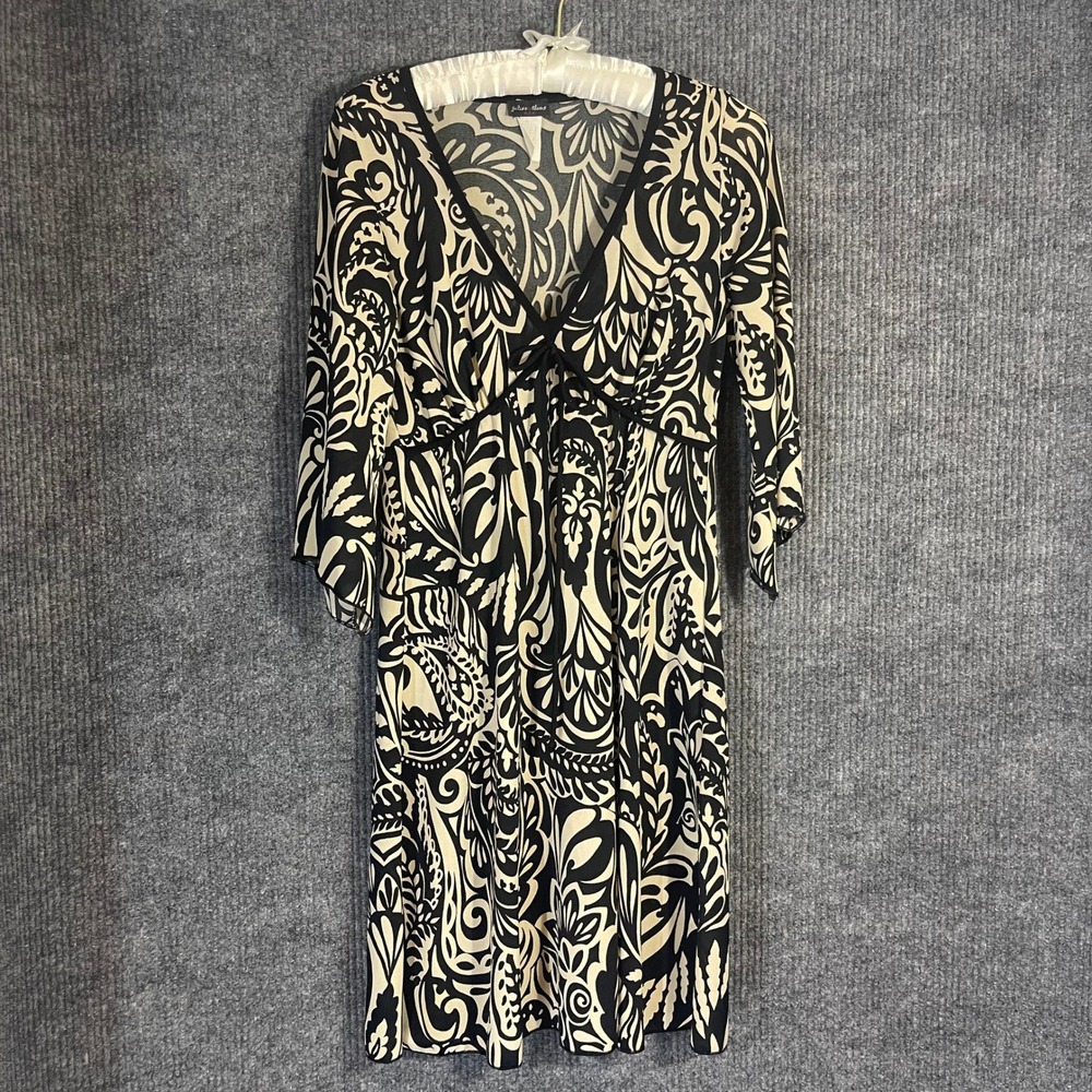 Vintage Y2K Julie's Closet Floral Midi Dress Womens L Boho Bell Sleeve Fairycore